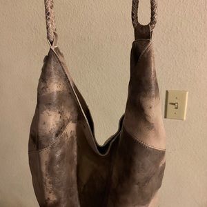 Linea Pelle Leather Hobo Bag